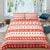 Rot-weißer Chalet-Bettbezug 220 x 240