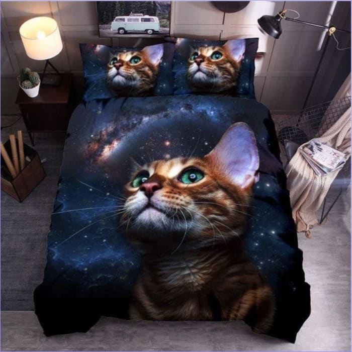 Galaxy Cat Bettbezug