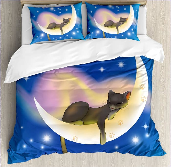 Katzenmond-Bettbezug