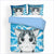 Junge Manga-Katzen-Bettbezug