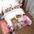 Katzen-Sonnenblumen-Bettbezug