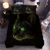 Bettbezug mit schwarzer Katze, 200 x 200