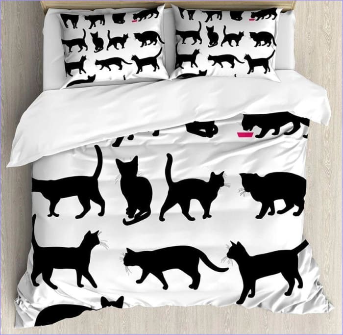 Kuscheliger Katzen-Bettbezug