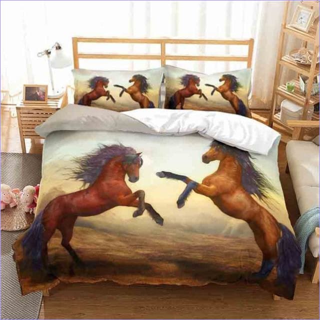 Bettbezug mit arabischen Pferden