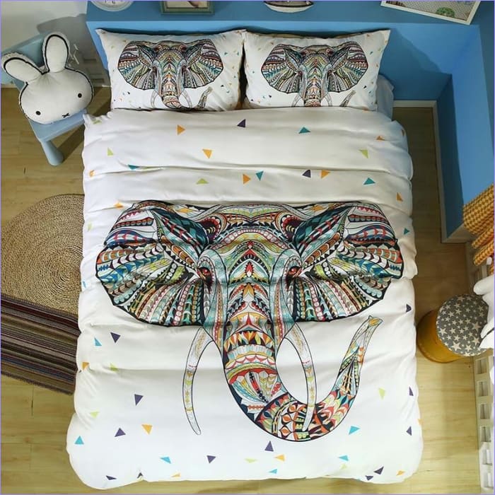Böhmischer Elefanten-Bettbezug