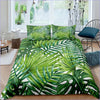 Bettbezug mit Palmblättern