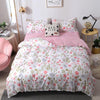 Rosa Blumenmädchen-Bettbezug