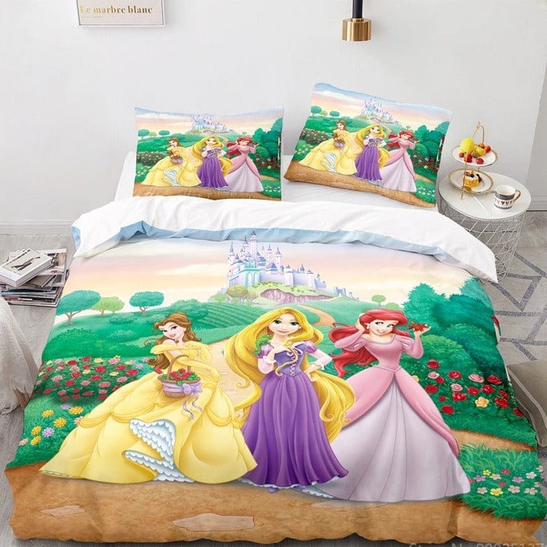 Mädchen-Prinzessin-Bettbezug