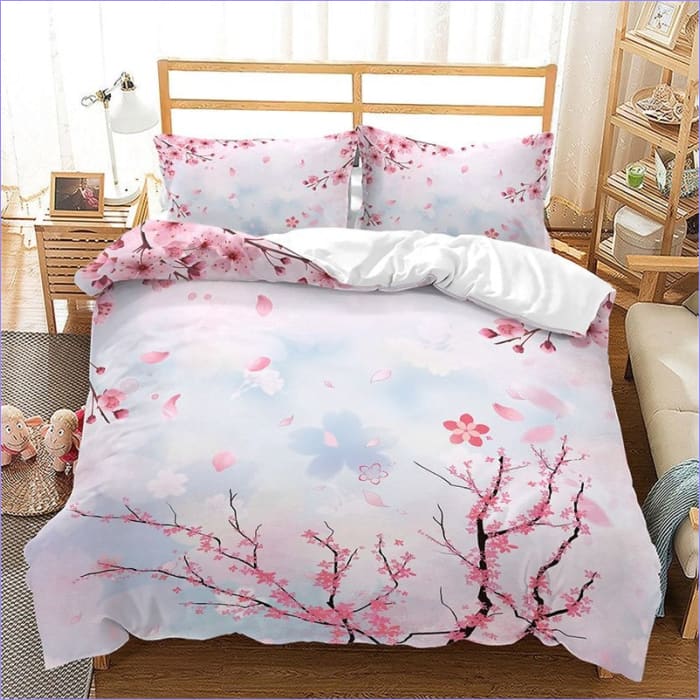 Japanischer Kirschblüten-Bettbezug