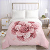 Bettbezug mit floralem Herz aus Rosen