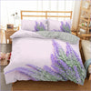 Lavendel-Blumenbettbezug