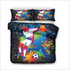 Fußball-Bettbezug mit mehrfarbigem Farbmuster