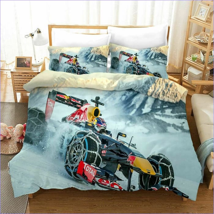 Bettbezug Formel 1 Red Bull Snow