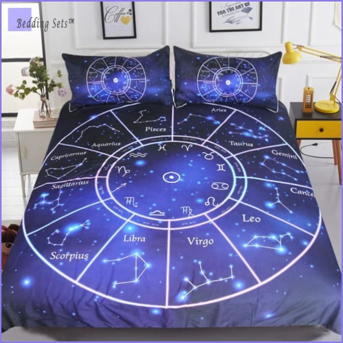 Astrologie-Zeichen-Galaxie-Bettbezug