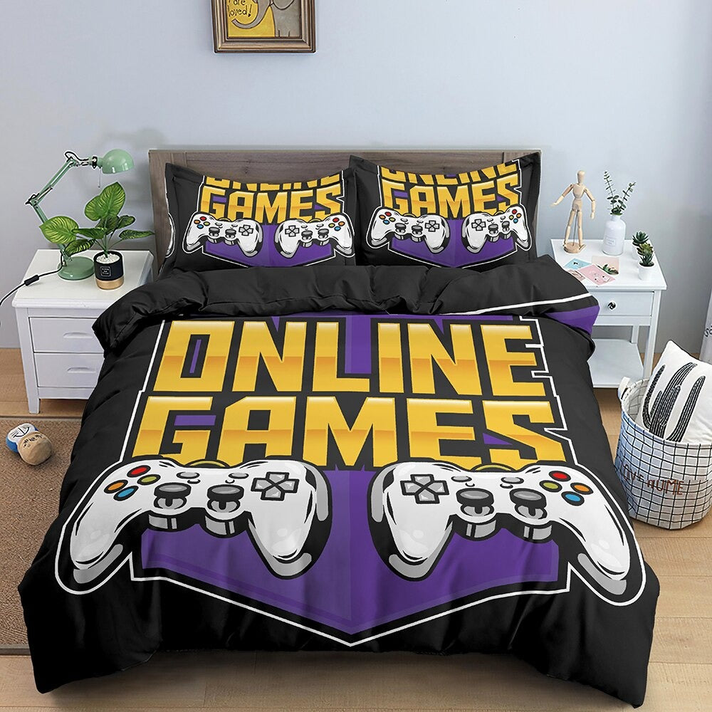 Gamer Bettbezug Online-Spiel
