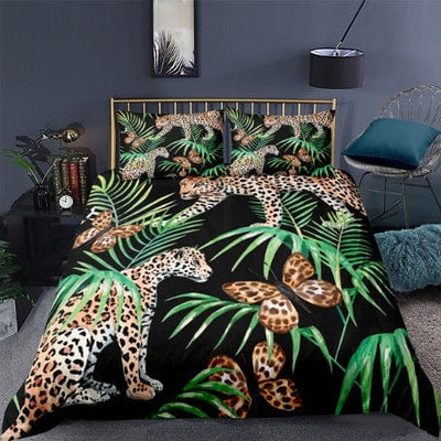 Tropischer Dschungel-Bettbezug
