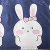 Blauer Manga-Kaninchen-Bettbezug