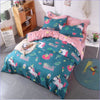 Bettbezug Unicorn Summer Love rosa und blau