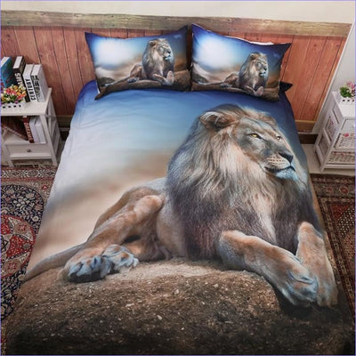 Ruhender Löwe-Bettbezug