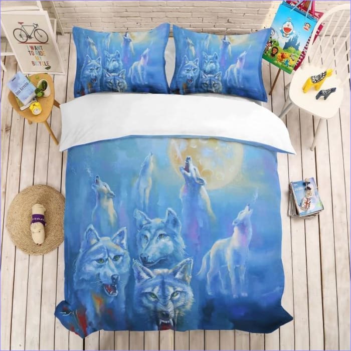 Wolf-Schlittenhund-Bettbezug