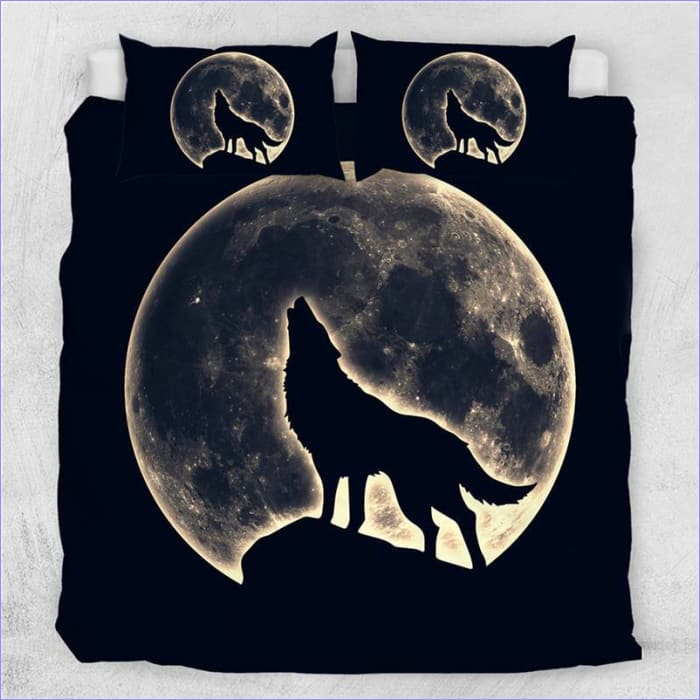 Werwolf und Mond Bettbezug