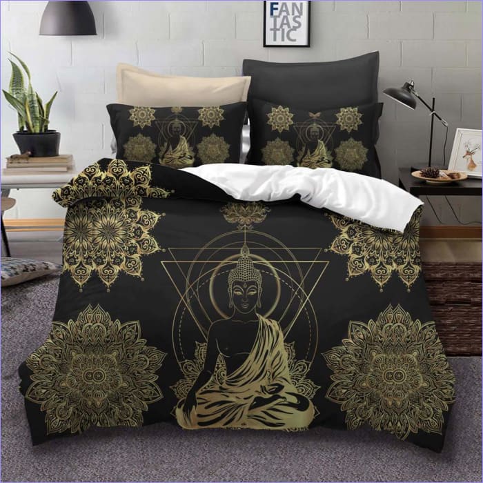 Bettbezug mit Buddha-Mandala
