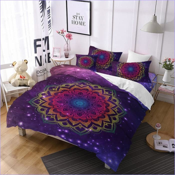 Kosmischer Mandala-Bettbezug