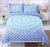 Blauer Mandala-Bettbezug mit Farbverlauf