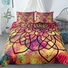 Mehrfarbiger Mandala-Bettbezug 200x200