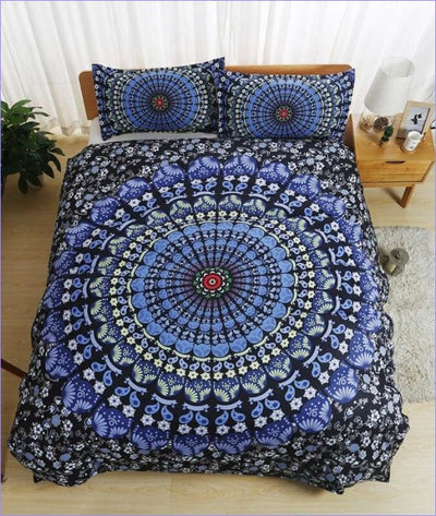 Mandala-Bettbezug mit Blumenmuster