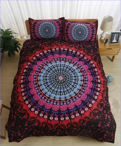 Mandala-Bettbezug mit Blumenmuster