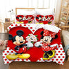 Mickey und Minnie Herz-Bettbezug