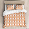Moderner Mosaik-Orange-Bettbezug