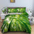 Bettbezug mit grünem Bambusmuster