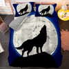 Wolf-Mond-Bettbezug