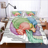 Kranich-Anatomie-Original-Bettbezug