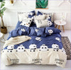 Blauer Panda-Bettbezug