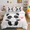 Panda-Kinderbettbezug