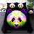 Mehrfarbiger Panda-Bettbezug
