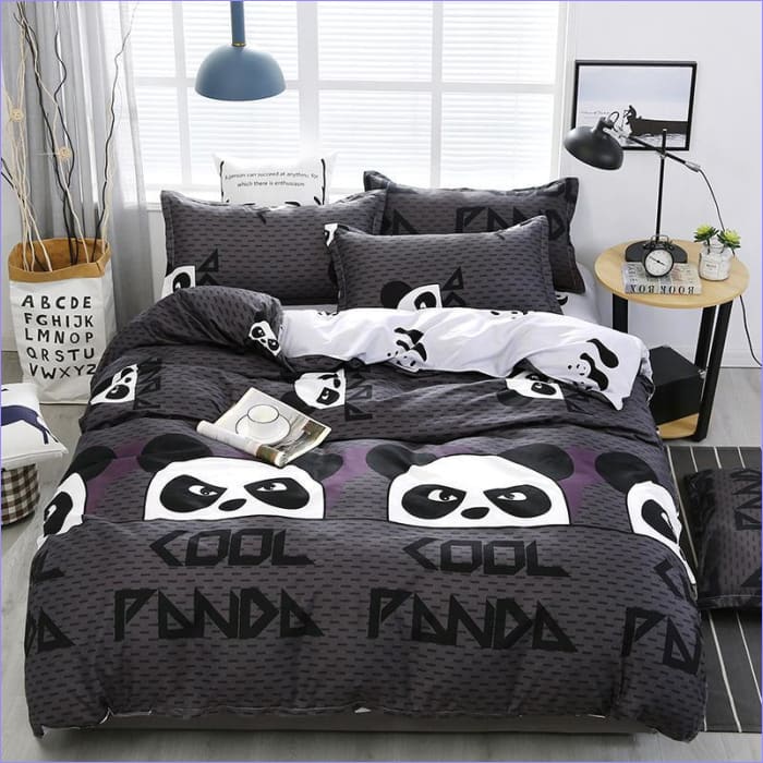 Cooler Panda-Bettbezug