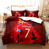 Roter Ronaldo-Bettbezug