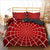 Roter Spinnennetz-Bettbezug