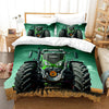 Grüner Fendt-Traktor-Bettbezug