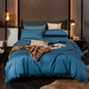 Bettbezug, einfarbig, 100 % Baumwolle, Blau