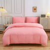 Einfarbiger Bettbezug aus Polycotton, rosa