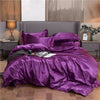 Einfarbiger Bettbezug aus Polycotton, dunkelviolett