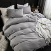 Einfarbiger Bettbezug mit grauen Schleifen