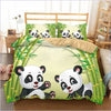 Bettbezug für Babys mit Panda und Bambus