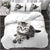Bettbezug mit Katzenmuster, 220 x 240