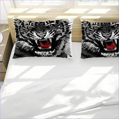Bettbezug Weiße Tigerzeichnung